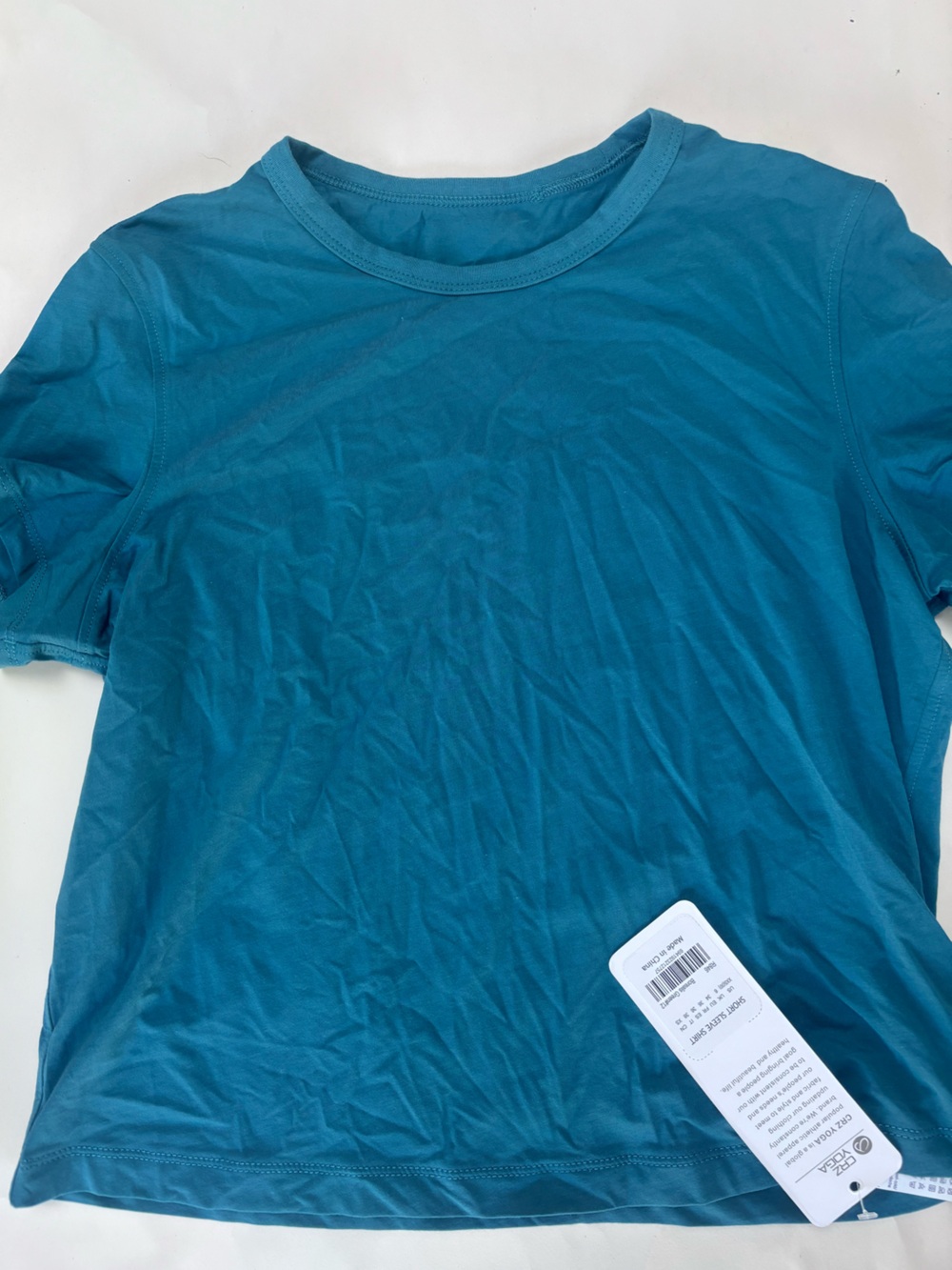 CRZ YOGA Teal Short Sleeve Shirt - women’s xxs
